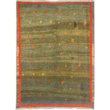 One Of The Kind Persian Gabbeh Shiraz Rug 7'4" x 6'6"